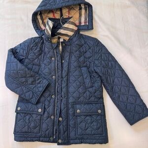 Burberry Boys Quilted Jacket Navy Size 5Y